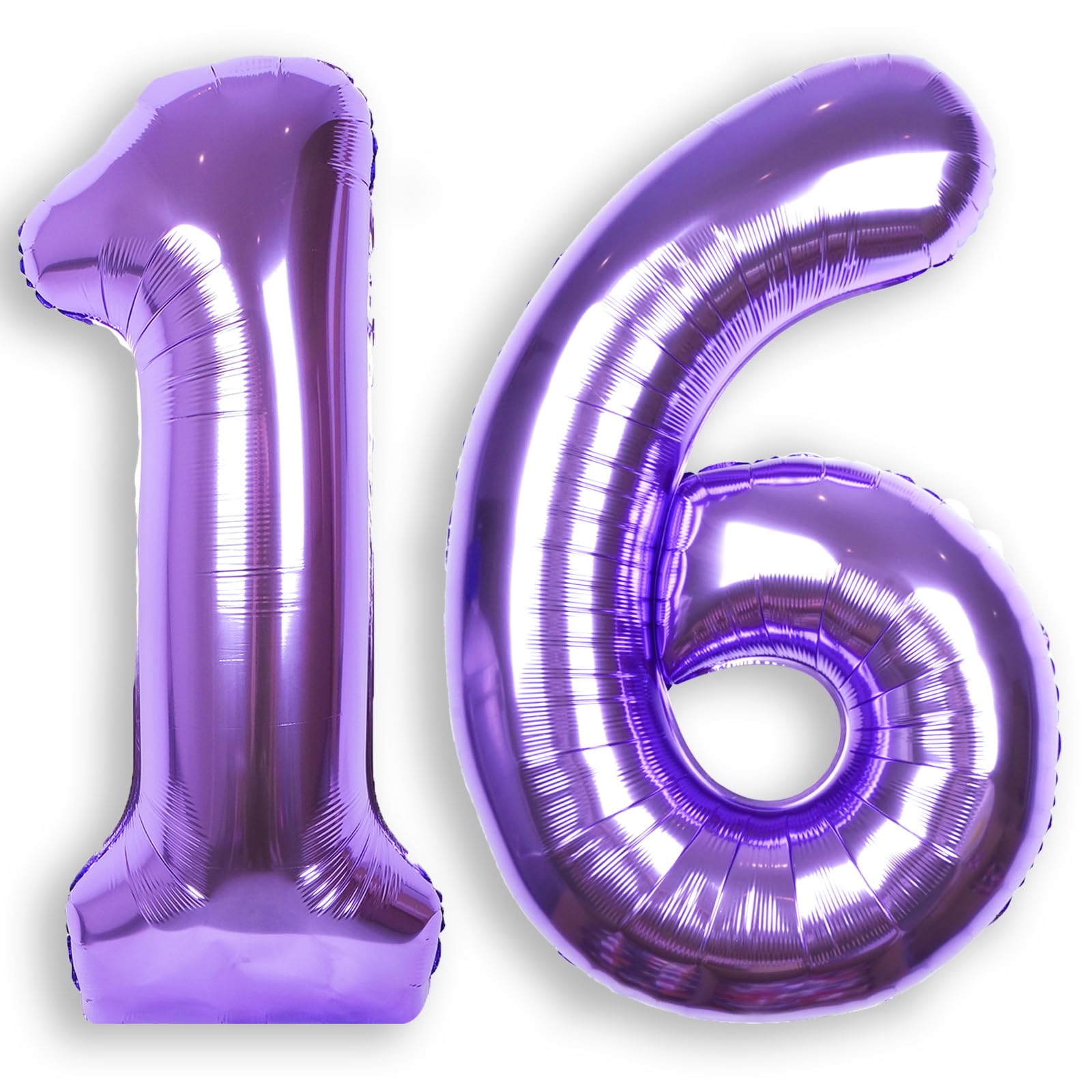RainbowQ Party Purple Number 16 Balloon 40Inch Big 0-40 Foil Large Balloons