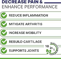 Vista 2 de ADVANCED Suplemento de cáñamo para cadera y articulaciones para perros, glucosamina para perros, golosinas para aliviar el dolor