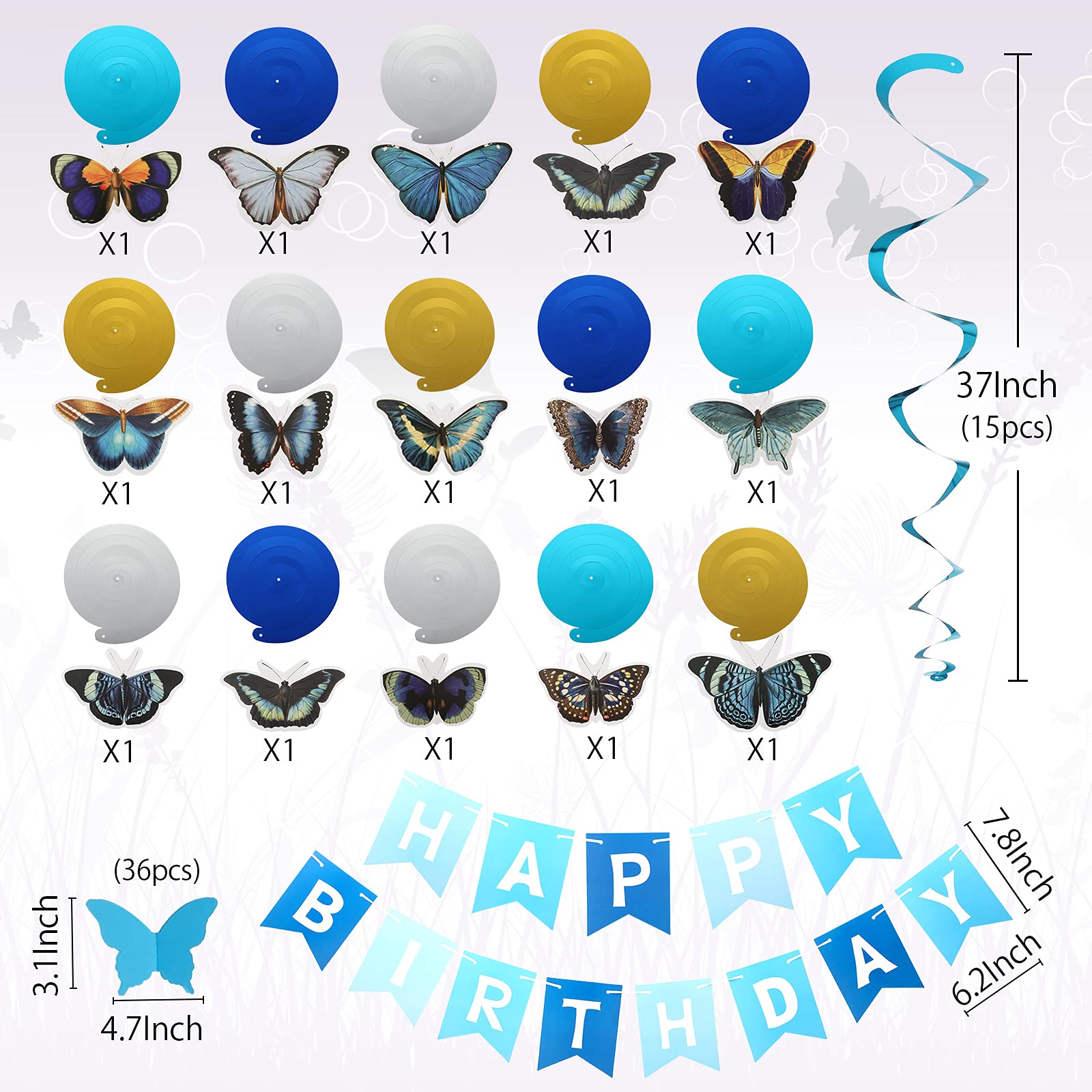 Guirlande Phosphorescente Votvlog - 2 X 3 M - Brille Sous Lumière UV/Noire - Décoration Fête Anniversaire, Mariage, événement