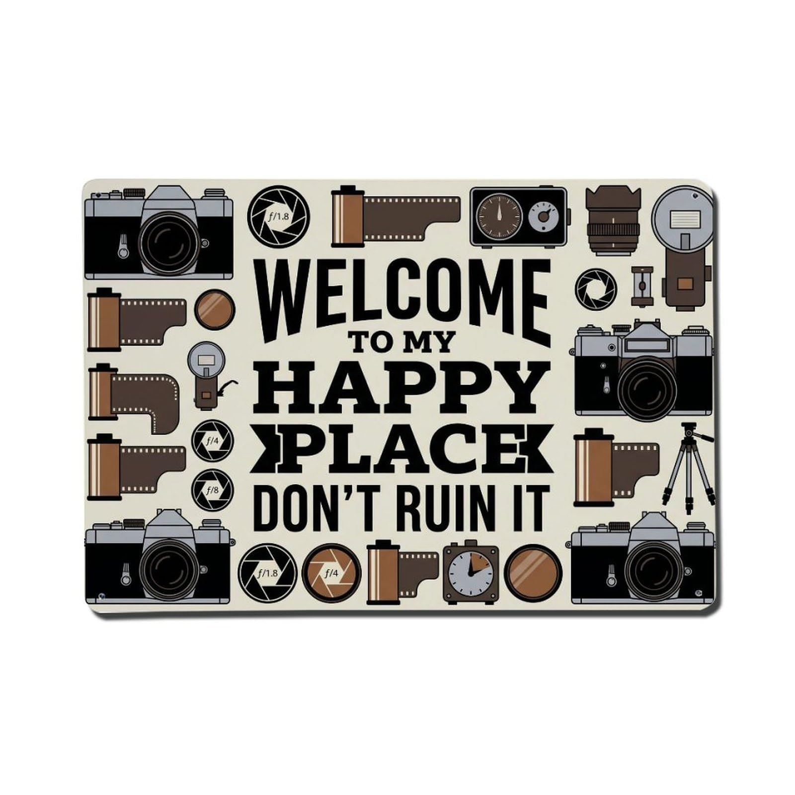 Vintage Camera Photography Studio Humor Metal Tin Sign Plaque Wall Decor for Cafe, Club Bar, Office, Home Garden Metal Poster 8x12Inch
