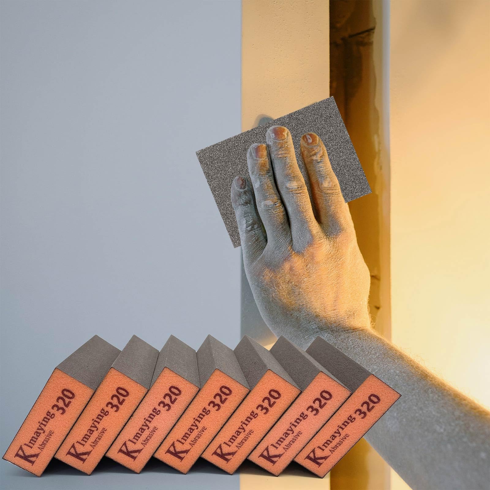 Lot De 14 Éponges Abrasives WUSJCOF - Grains P320 à P3000 - Pour Bois, Métal, Carrosserie - Ponçage Sec Et Humide