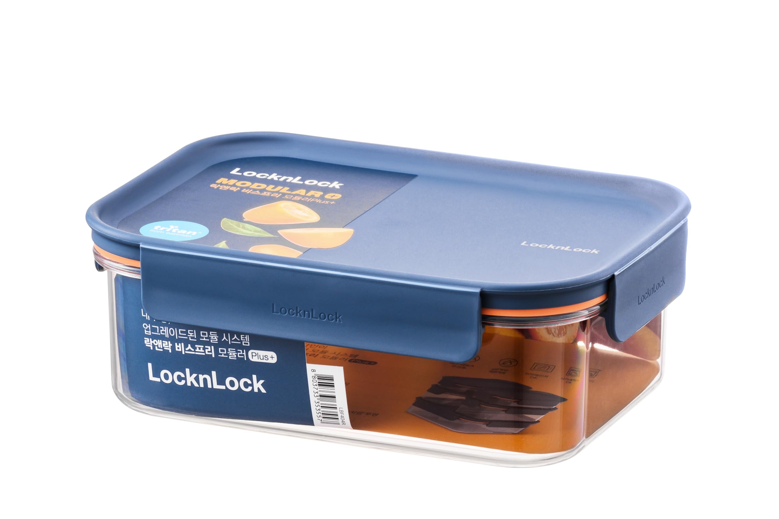 LocknLock Storage Container - Food Storage Container Made of Tritan, BPA-Free with PP Lid, Airtight & Stackable - Ideal as a Storage Container, Microwave, Freezer and Dishwasher Safe (910 ml)
