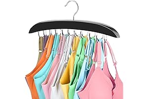 360 Rotating Bra Hanger Closet Organizer with 20 Foldable Metal Hooks