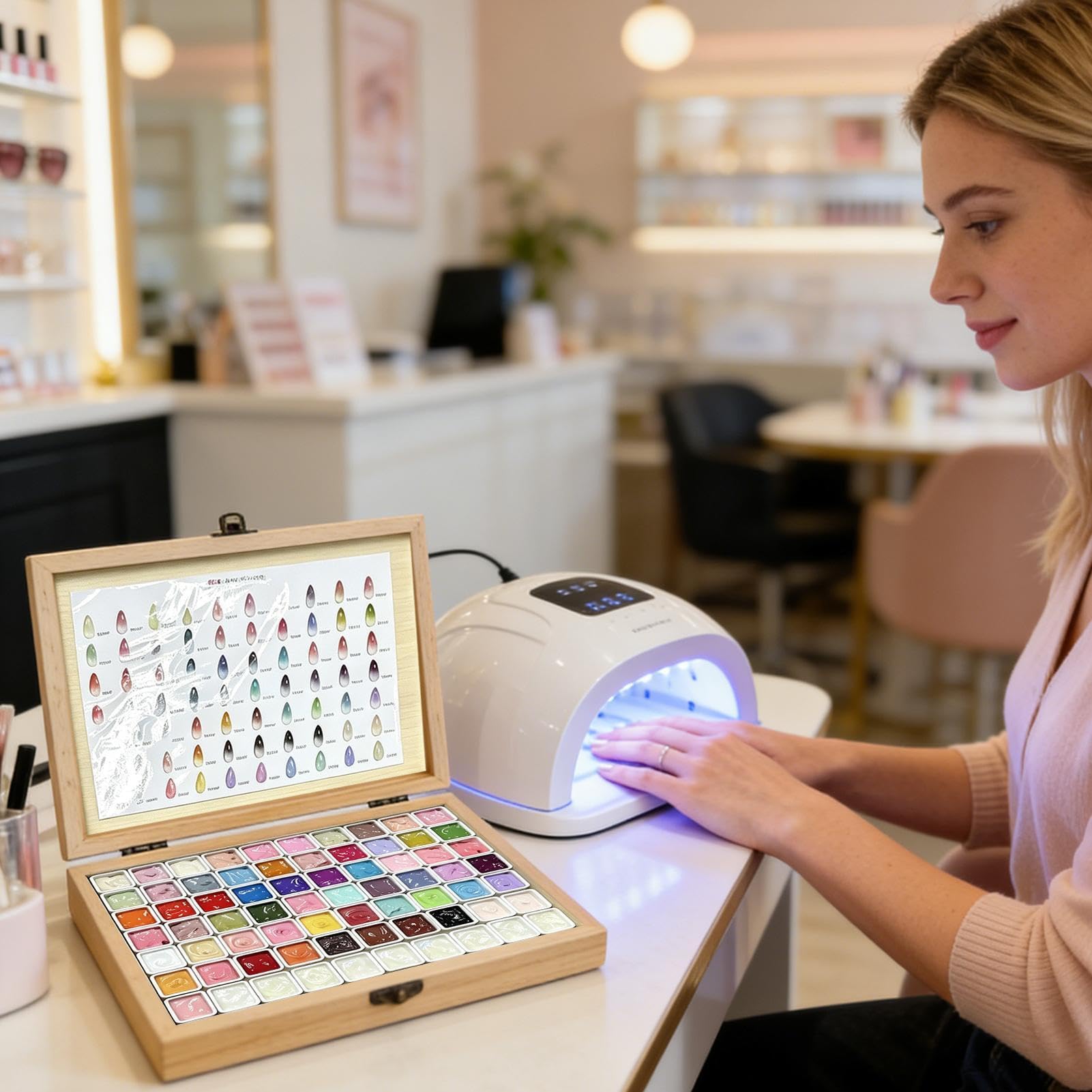 Farba Żelowa Paleta 70 kolorów manicure artystycznego z techniką | Kolory Żeli Paznokci Do Użytku Domowego, Salonu, W Podróży, Na Imprezy, Spa Studio, Dla Początkujących, Kobiet I