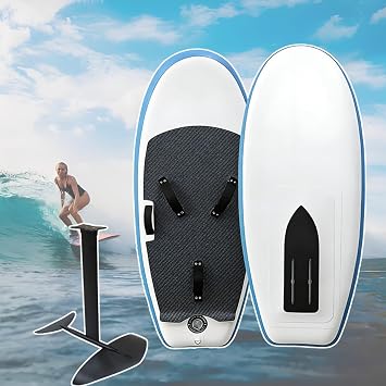 Portable Inflatable Foil Board with Pump and Storage Bag - Unpowered Hydrofoil Surfboard, 160x70cm, Hydrofoil Board Kit for Surfing and Water Play