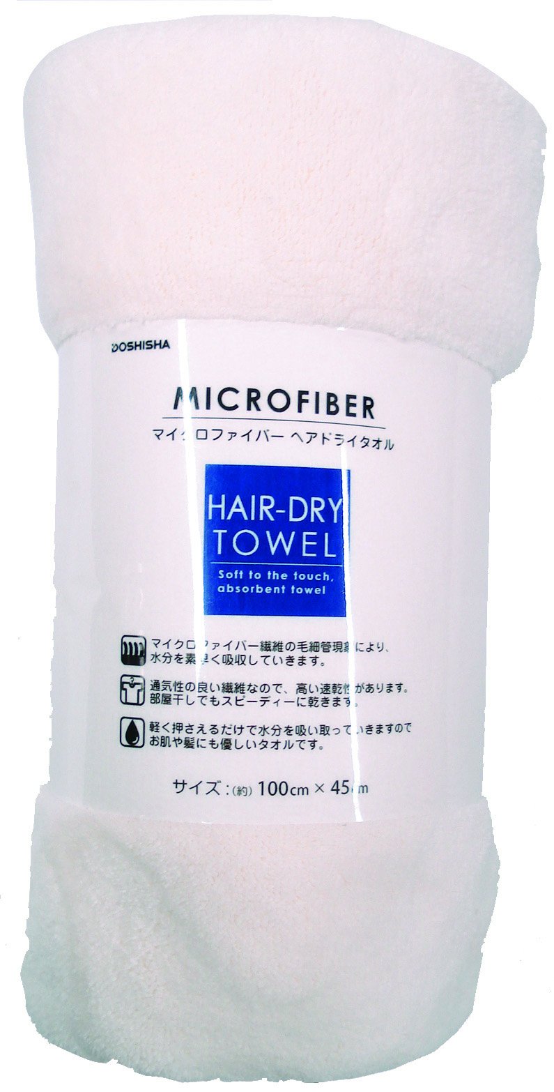 Amazon｜マイクロファイバーヘアドライタオル オフホワイト