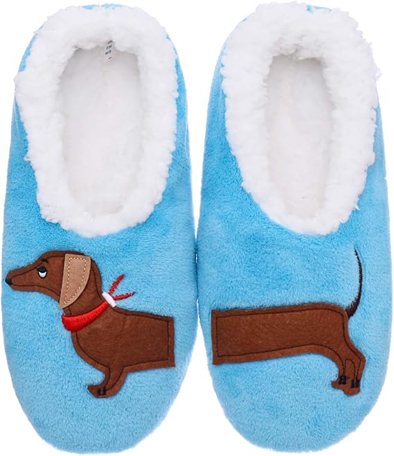 dachshund slipper socks