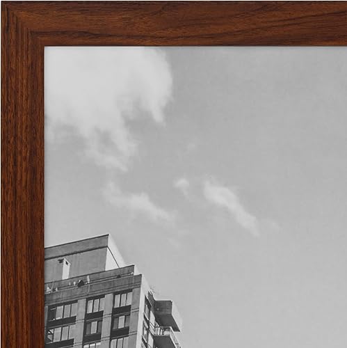 Vista 178 de Americanflat - Marco para póster de 71 x 74 cm con plexiglás pulido, portarretratos negro de madera industrializada, Epic Collection, marco ancho