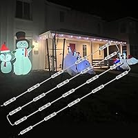 Vista 1 de Luces de repuesto blancas de 12 V para inflables con almohadilla autoadhesiva, 20 unidades, 3 LED, ideal para inflables de vacaciones en el patio
