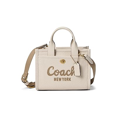 COACH Cargo Tote Bag 20 Shoulder Handbags Chalk, Cotton/Leather/Textile