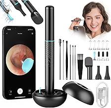 Ear Otoscope, 1080P HD 3.5 mm Camera Iscope, Ear Cleaner with 10 Ear Spoons, WIFI Ear Cleaning Tool, Ear Camera with 6 LED Lights, Suitable for IOS, iPad, Android