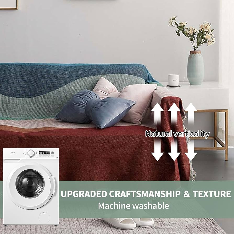 Amazon｜リバーシブルニットパッチワークカラーソファカバー