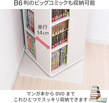 Amazon|回転式本棚 8段 幅45×奥行45×高さ182.5cm ウォルナット 壁付け Amazon|回転式本棚 8段 幅45×奥行45×高さ182.5cm ウォルナット 壁付け