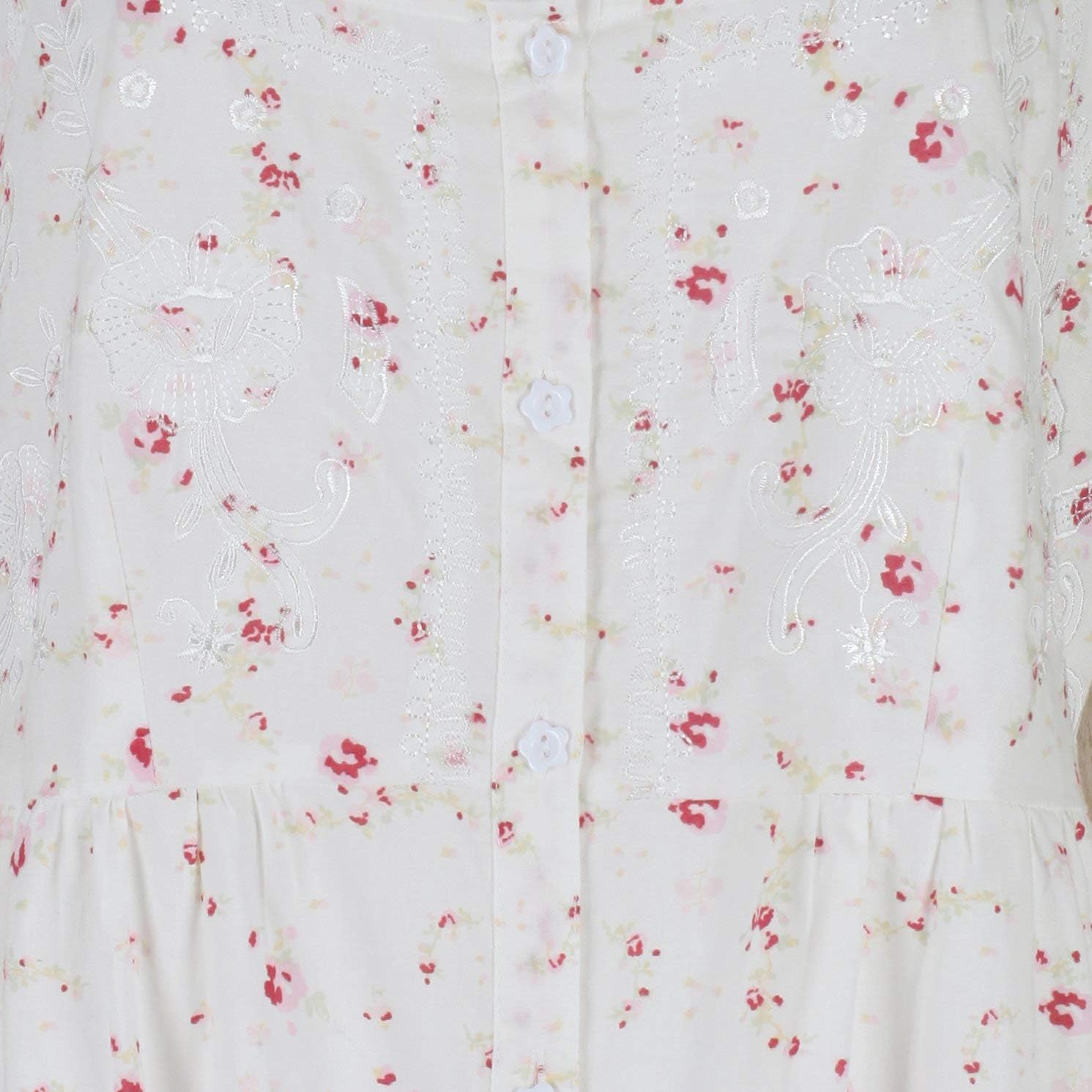 The 1 for U Nightgowns for Women - Night Dress for Women Sleepwear, Ruby 100% Cotton Gown - Image 3