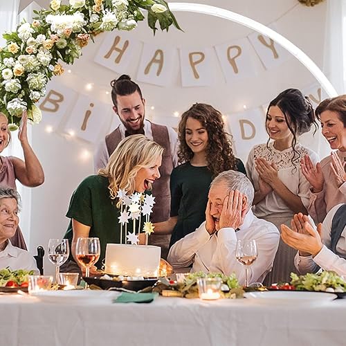 Miniatura 5 de Marco redondo para telón de fondo, arco de globos, de metal dorado, con base para bodas, fiestas de cumpleaños, baby shower, decoración de