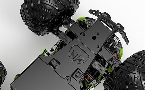 Miniatura 9 de Auto a control remoto, juguete de autos a control remoto, camión RC de alta velocidad de 20 KMH todoterreno con 2 faros delanteros y 2 baterías