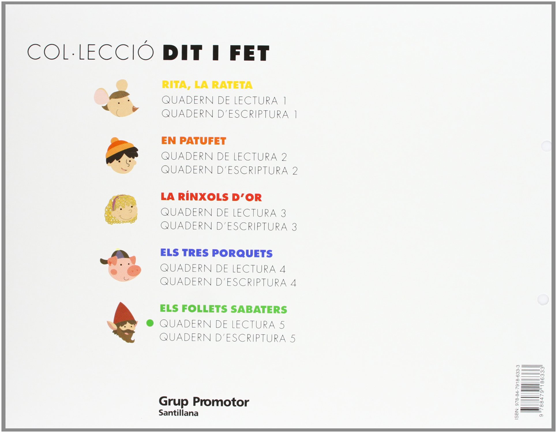 Lectoescritura Quader Lectura 5 Grup Promotor - 9788479186333