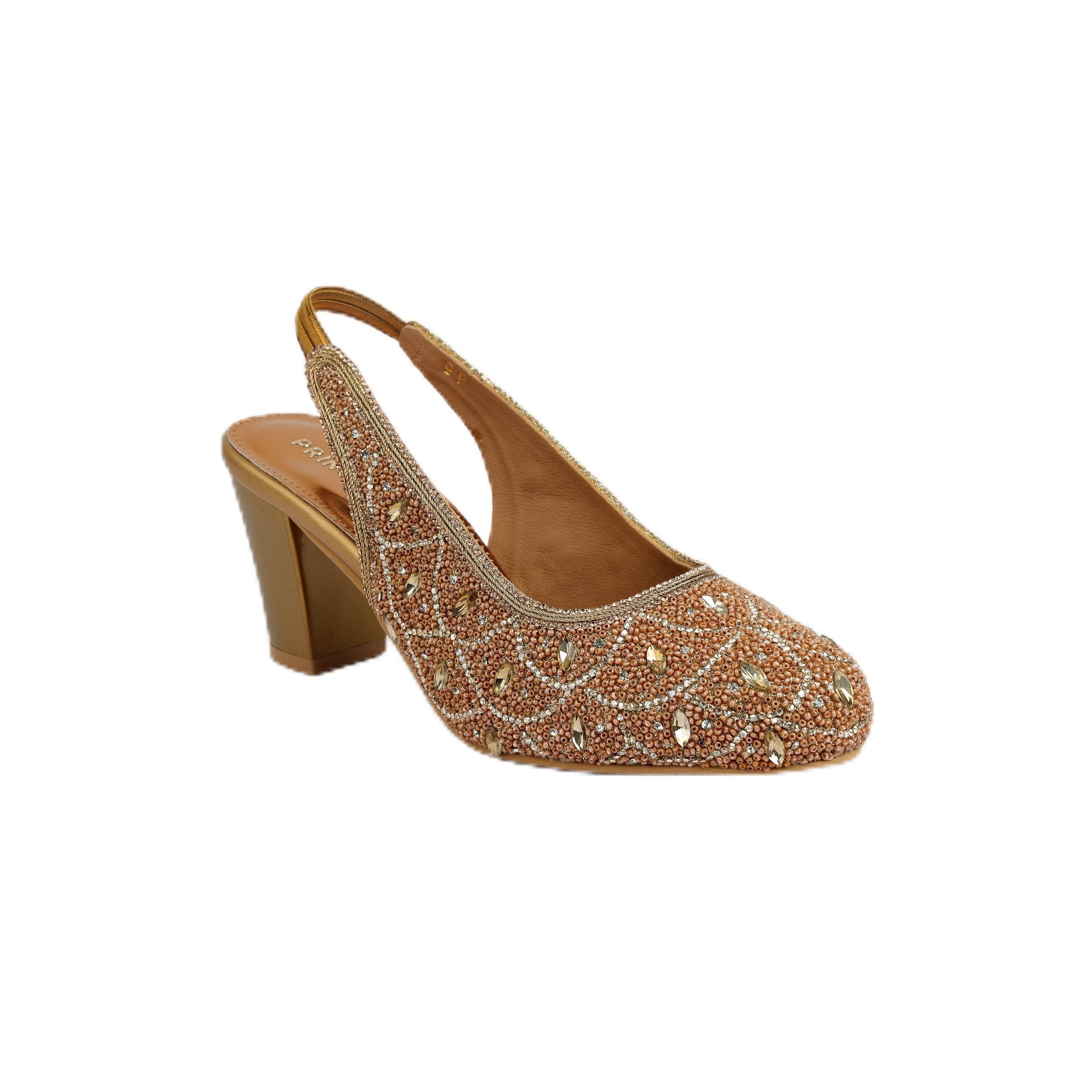 metro Women Antique Gold Shoe-picture-33