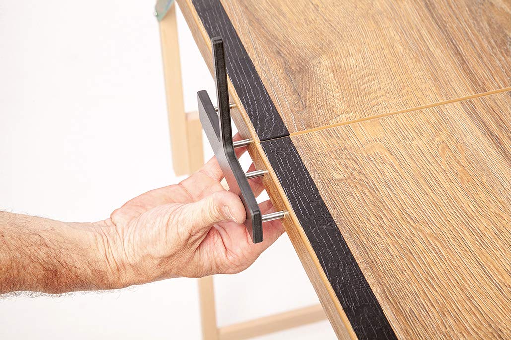 Mini tavolo da ping pong in legno di quercia naturale marrone