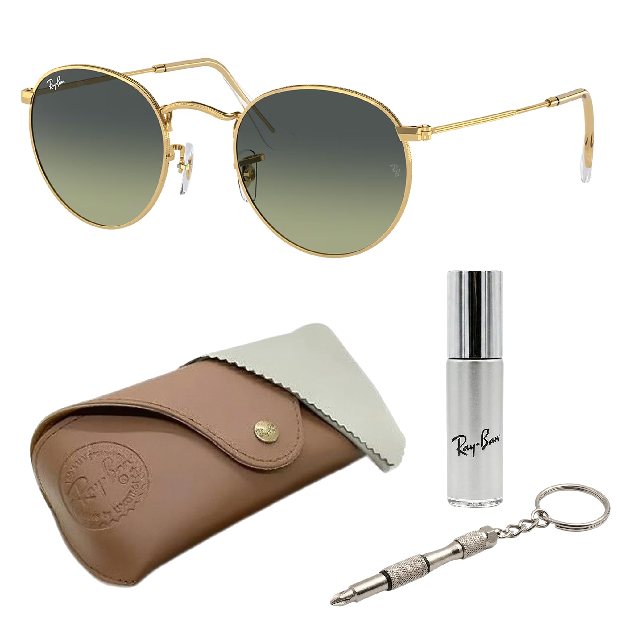 Amazon | Ray-Ban(レイバン) RB3447 ラウンドメタルラウンドシェイプ