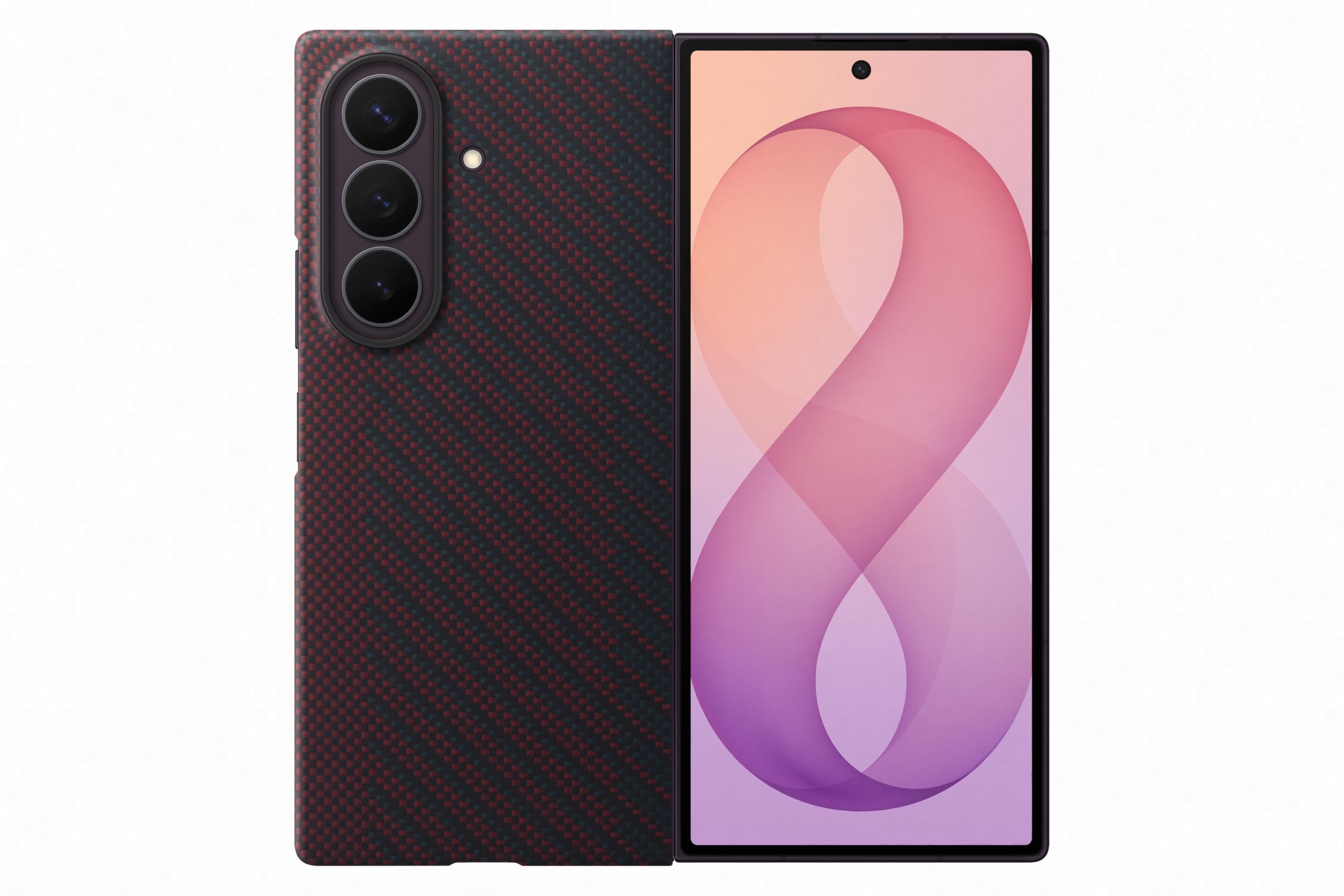 Samsung Carbon Magnet Case EF-KF976 für Galaxy Z Fold8 Ultra, Violet | Handy-Hülle mit Magnetring zur Anbringung von Zubehör, Schutz Case, stoßfest, dünn und griffig