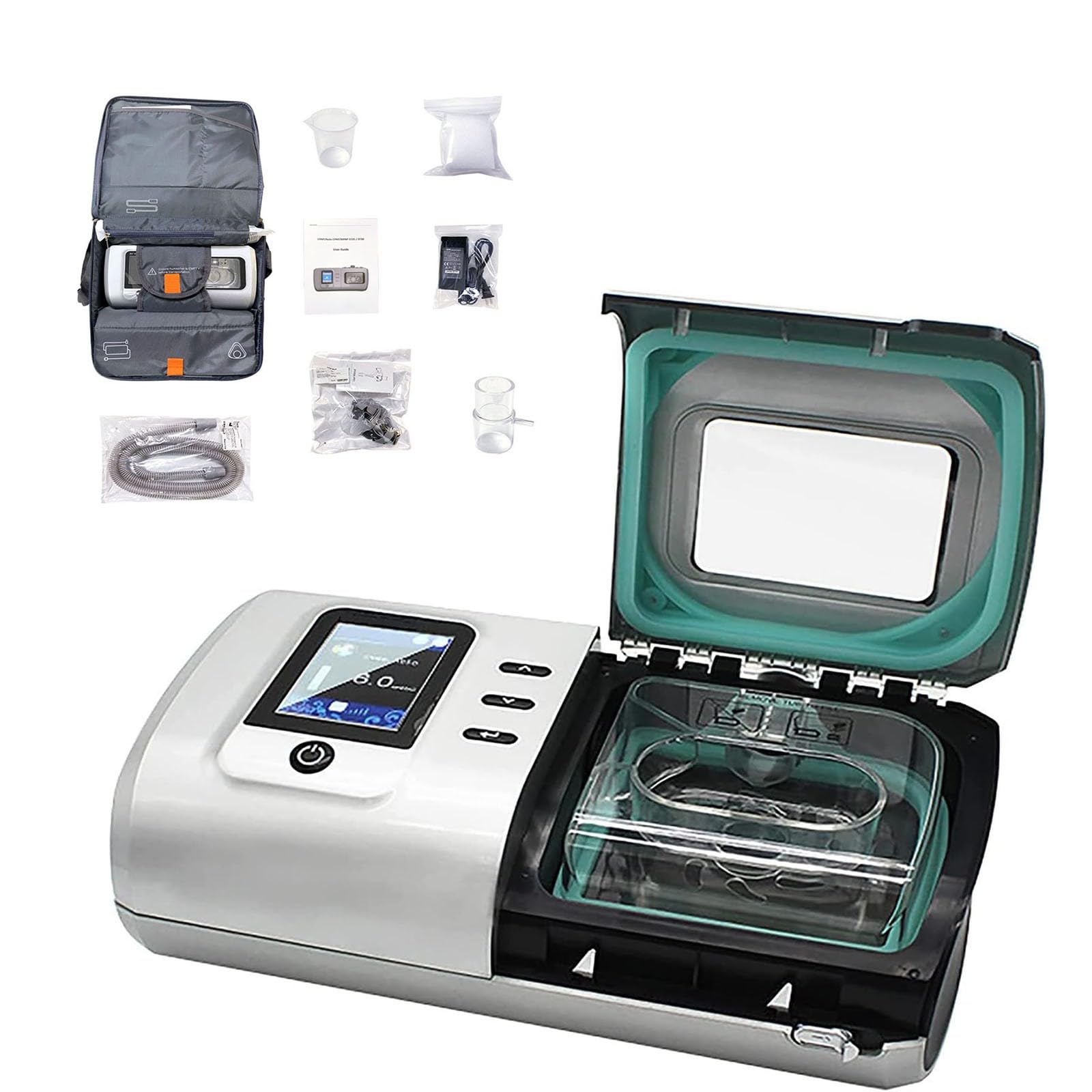 XJKH Relieve Snoring with Auto Sleep Aid Machine - Prevent Sleep Apnea, Fully Automatic Anti Snore Device for Men and Women - Includes All Accessories - Effective Anti Snoring Solution