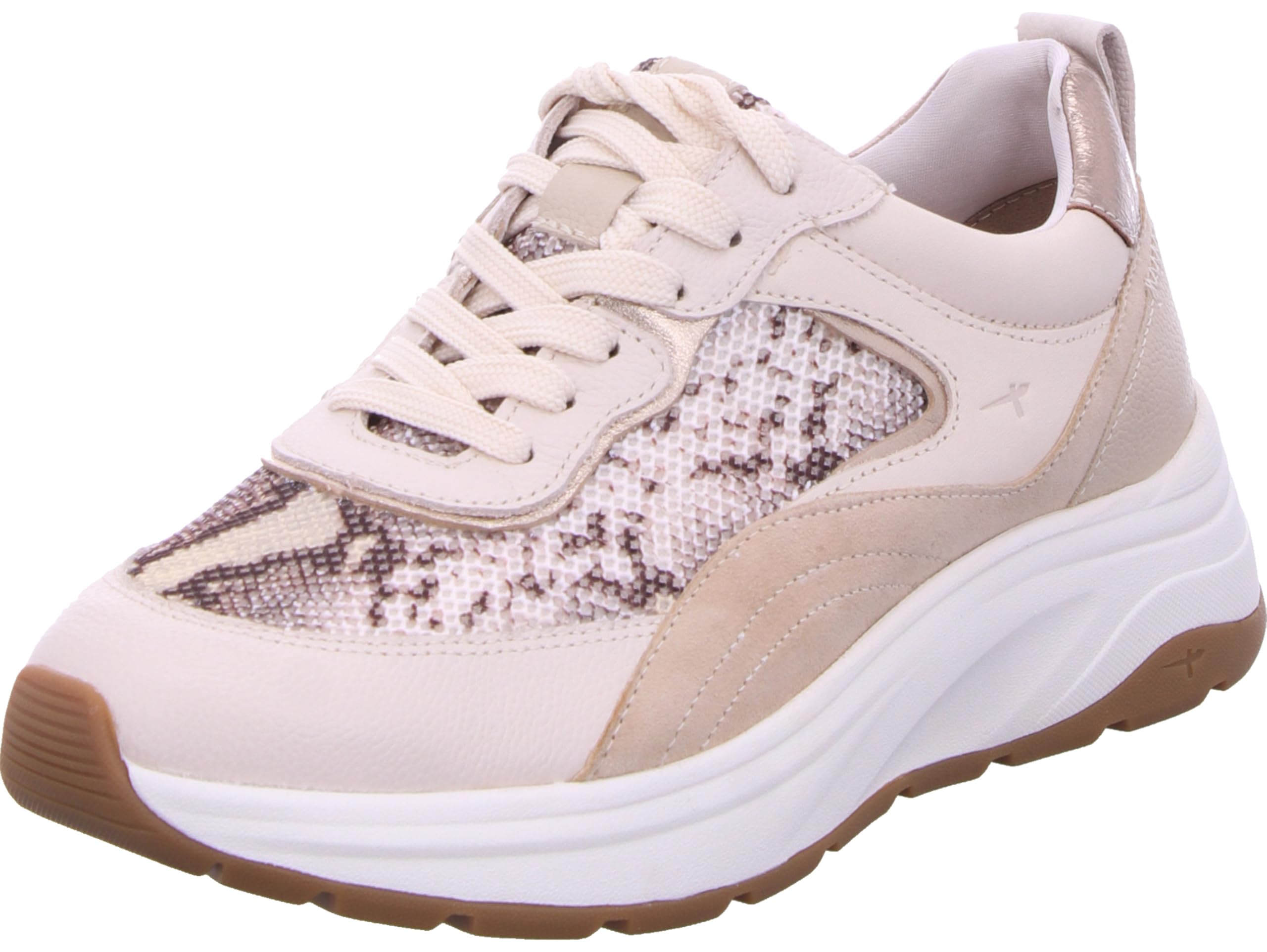 Tamaris Women's Damen 1-23718-46 Sneaker, Beige Snake, 7.5 UK