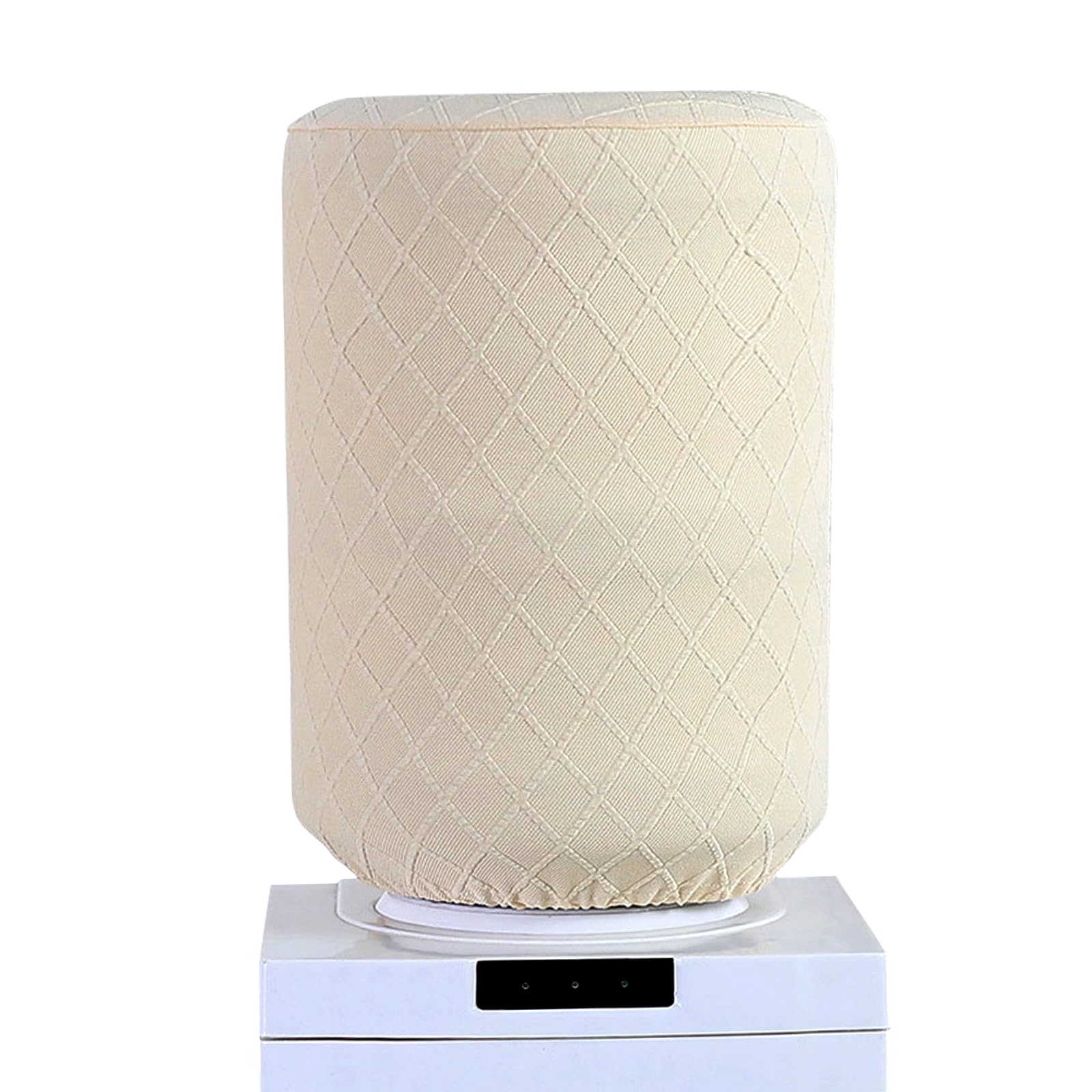 Reignsword Beige Water Dispenser Barrel Cover For 5 Gallon Water Bottle, High Stretchy Dust Cover, Reusable Bucket Decor For Home Or Office (Beige)