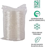 Vista 4 de Eco-Products, Inc GreenStripe - Vasos para bebidas frías, Transparente, 600