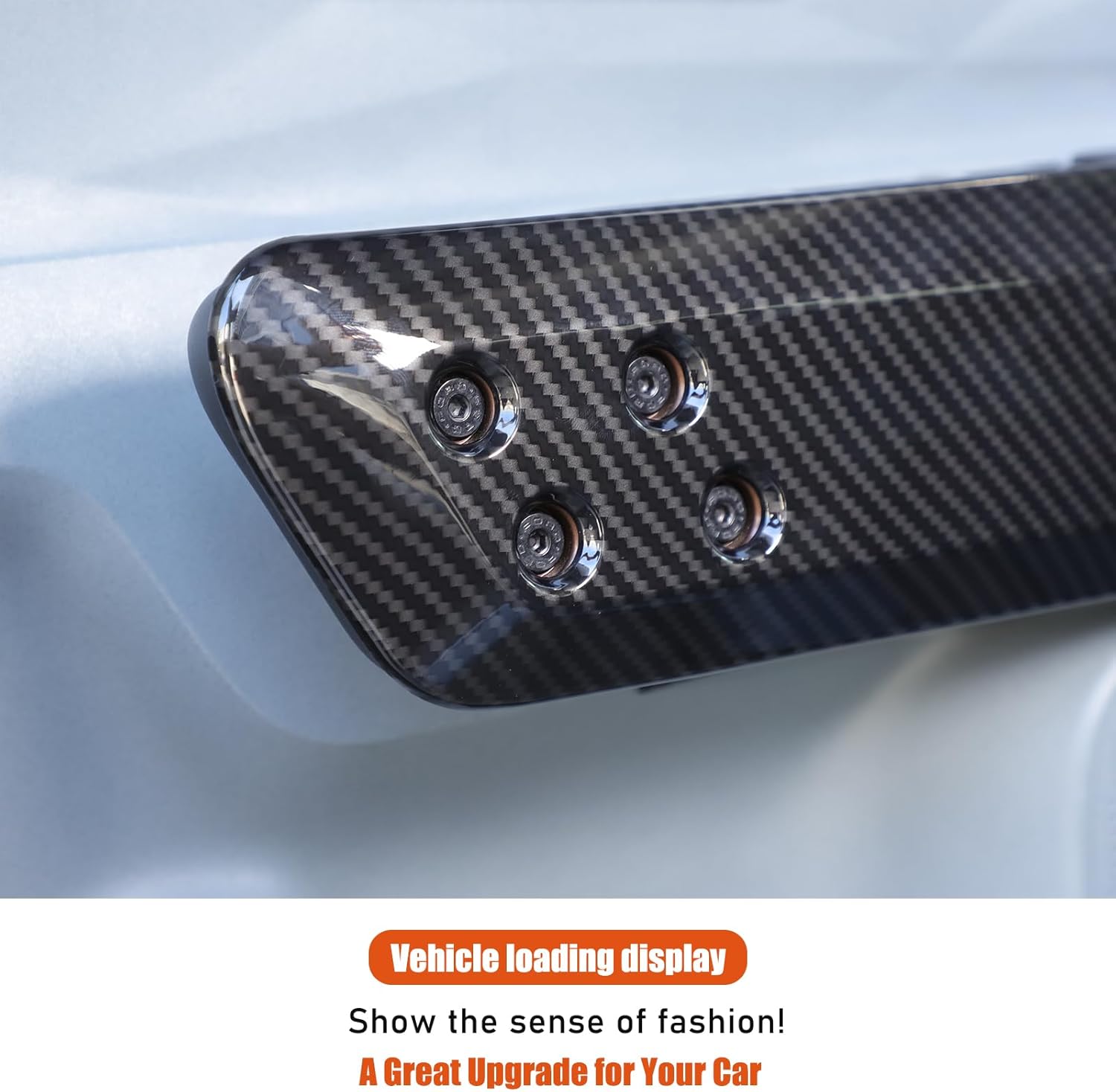 Daeiclru Inner Door Handle Panel Trim Cover Compatible with Ford Maverick 2022-2025, Front Rear Interior Door Armrest Panel Trim Cover Door Handle Scratch Protector Accessories (Carbon Fiber Pattern)