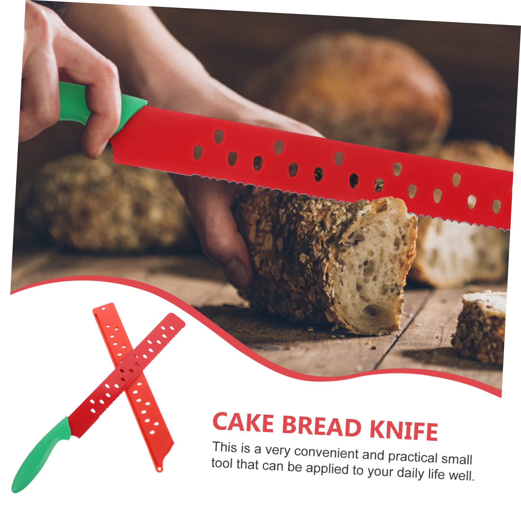 Zerodeko Coltello con Manicotto Rosso per Anguria in Acciaio Inossidabile dimensione non specificata Affilato e Professionale per Uso Quotidiano e Pasticceria per Tagliare Anguria e Melone