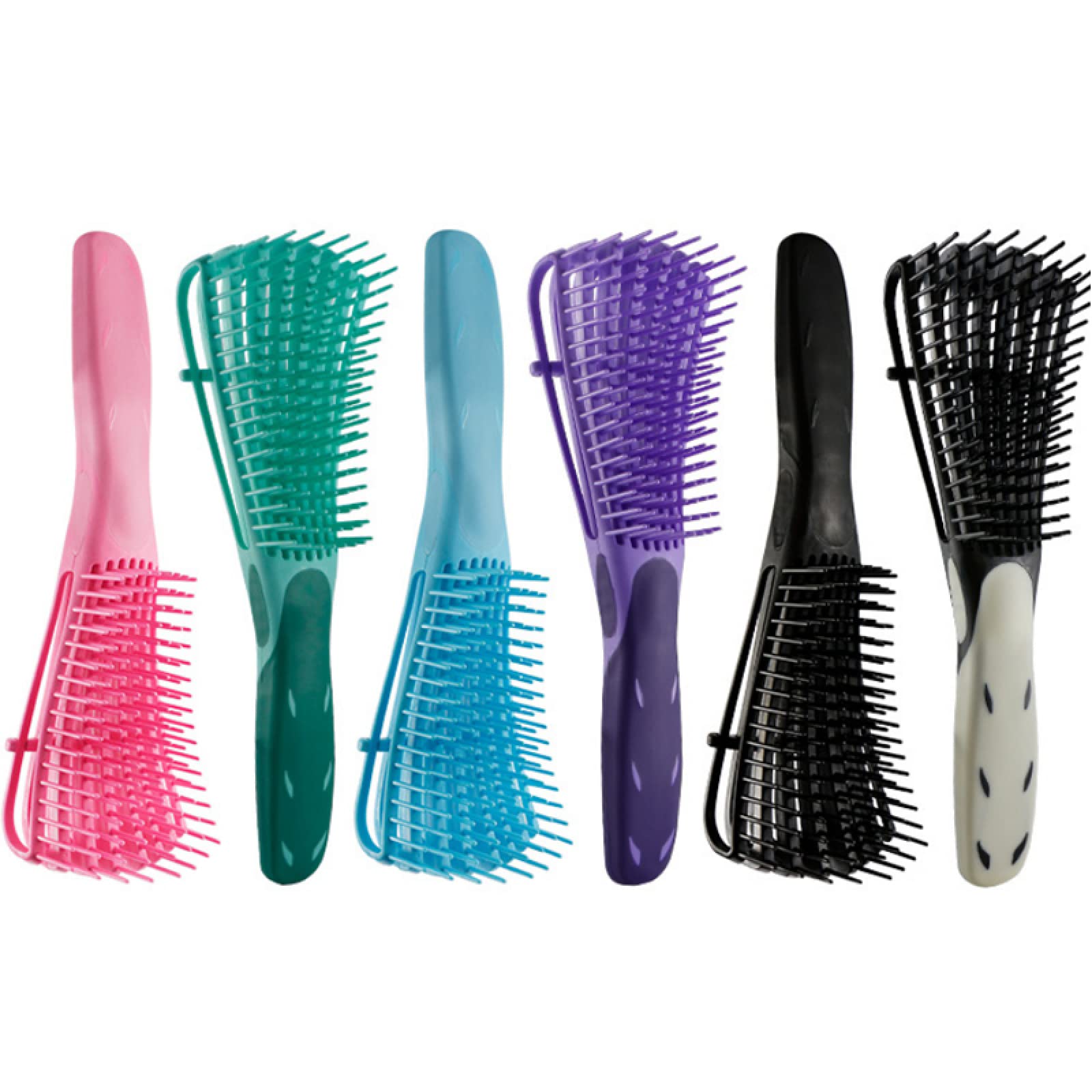 8-Krallen-Kamm Mit Kopfhautmassage – Für Glattes & Verworrenes Haar, Grün