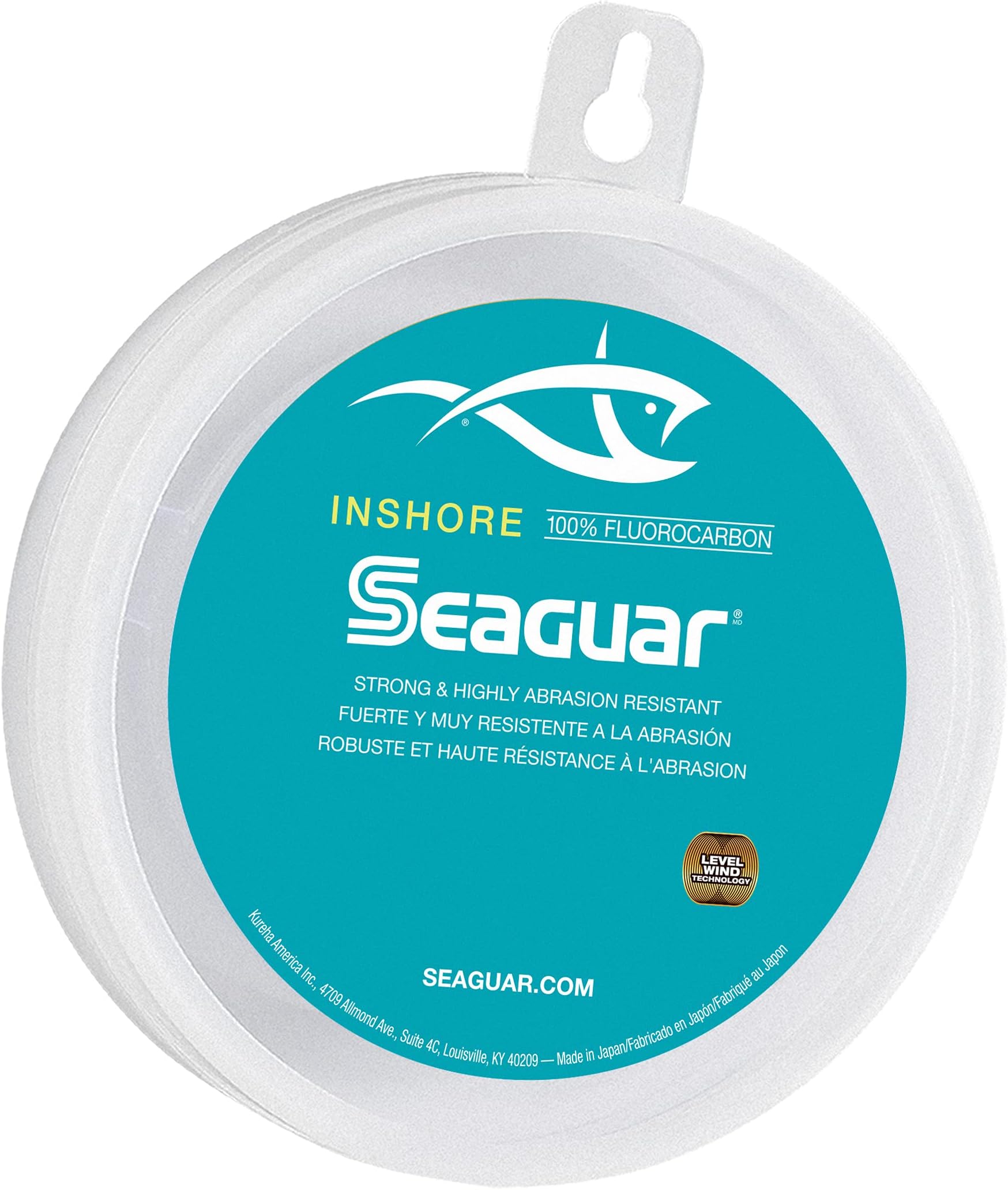 Inshore 100% Fluorocarbon Fishing Leader For Shore & Flat Fishing, Multiple Sizes