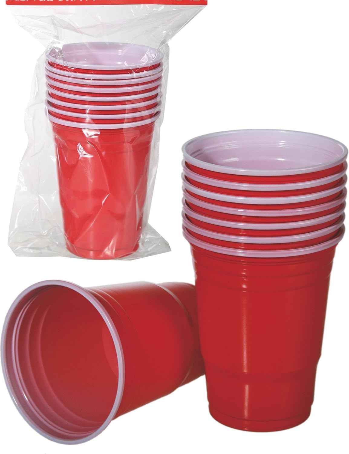 GBP INTERNATIONAL Pack Of 8 Plastic American Style Beer