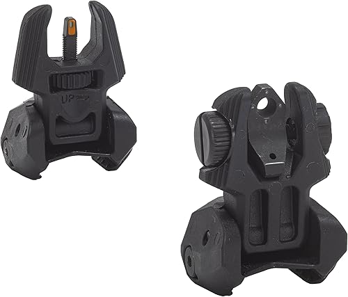 Miniatura 2 de MEPROLIGHT MEPRO FRBS flip up Sights Front and Rear tritium Sights, 2 or 4 Dot Rear  1 Dot Front with Extremely Bright Orange phosphorescentcolor