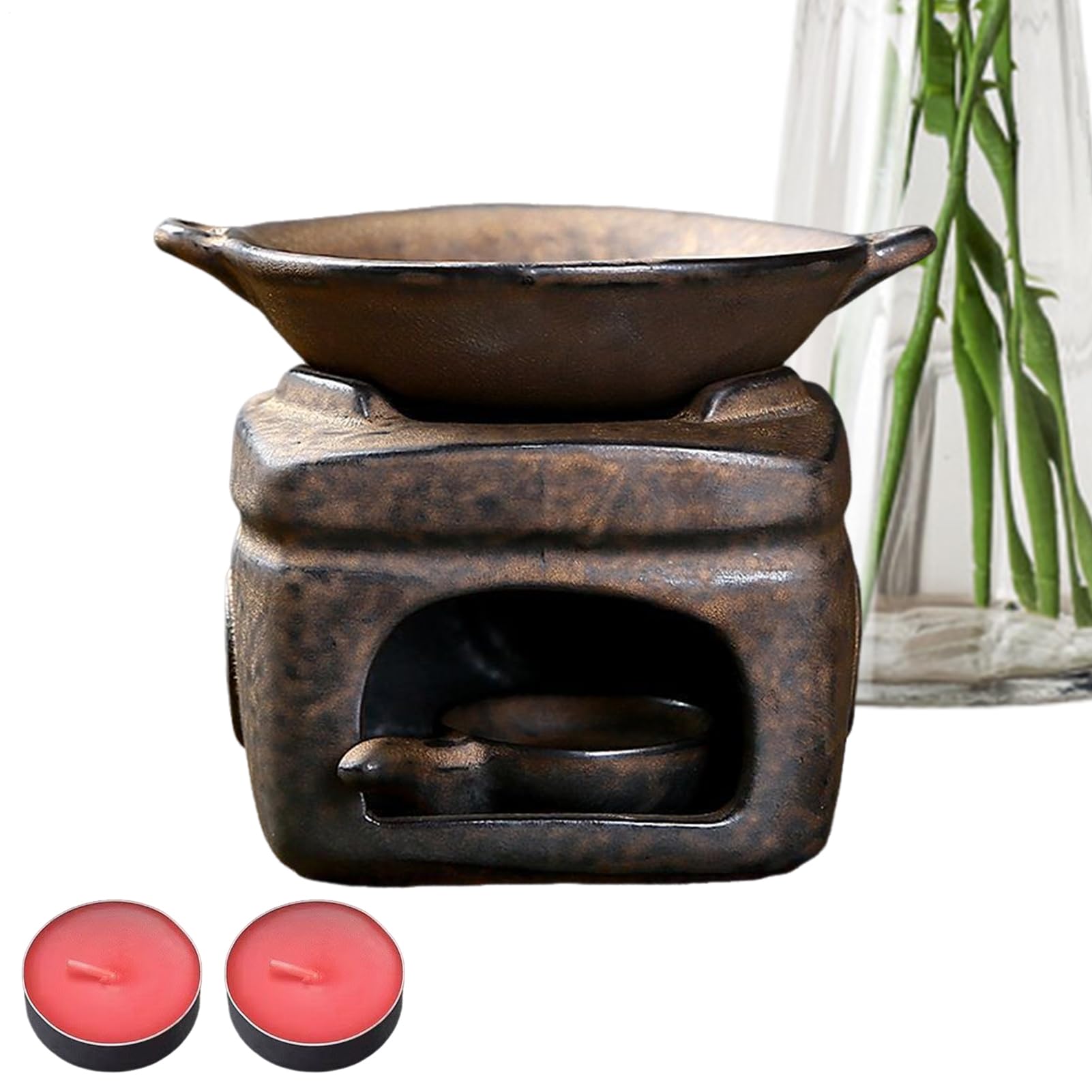 Bruciatore Per Aromaterapia Diffusore di Fragranze Multifunzione con 2