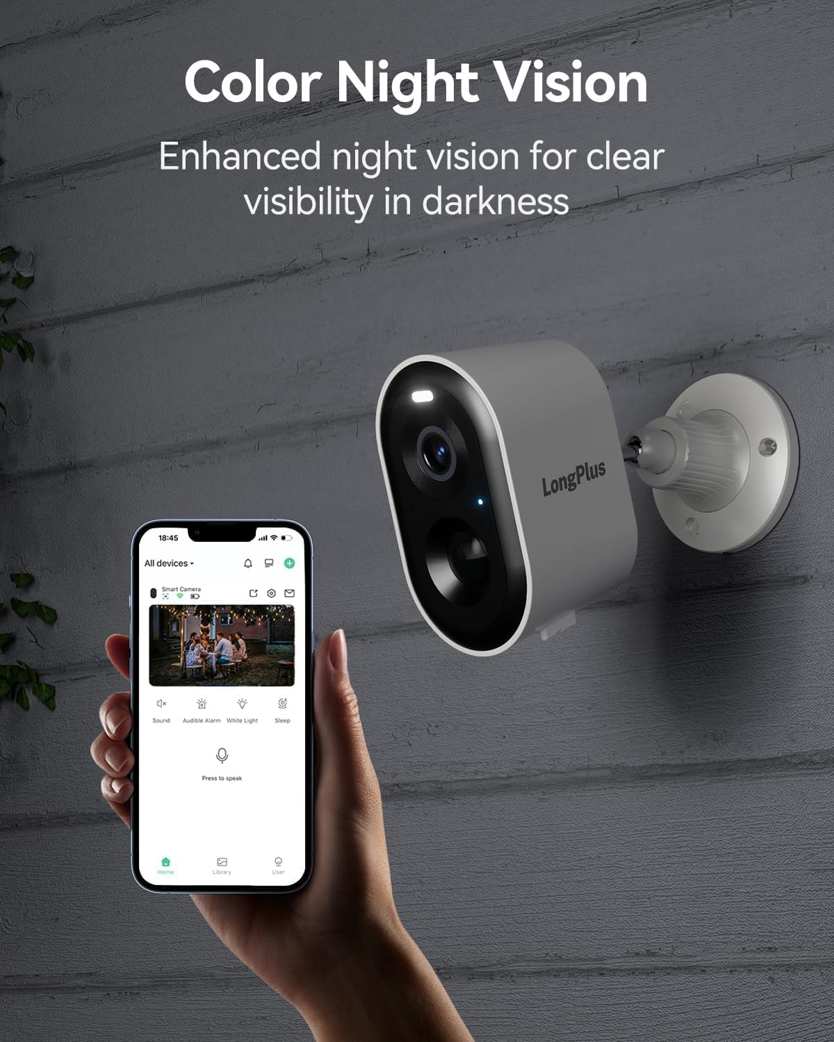 LongPlus Security Cameras Wireless Outdoor, Battery Wireless Security ...