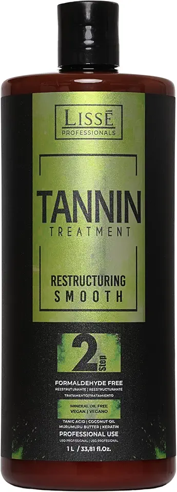 Lisse, Tratamento Capilar, Pro Tannin Treatment, Restructuring Smooth 2 Step, 1 Litro, Branco
