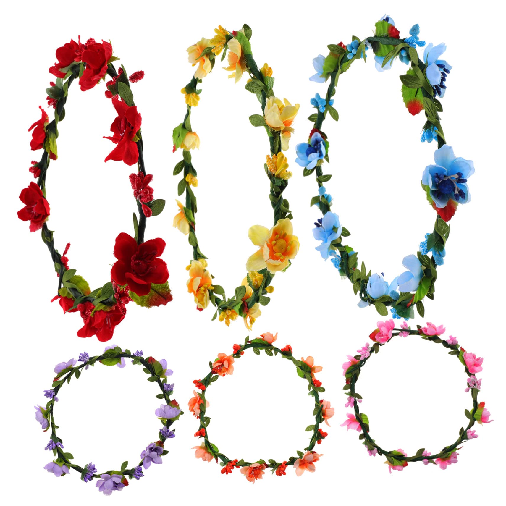 VALICLUD 12stücke Blumenkranz Haarschmuck Teilig Für Bräute Elegantes Stirnband Mit Lebhaften Blumen Für Hochzeiten Und Fotoshootings