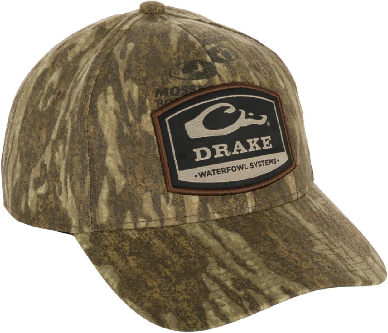 Drake Waterfowl 6-Panel Badge Cap - Hunting Camping Cotton Blend Cap with Rear Snap Closure, One Size Fits Most