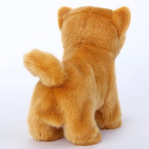 Miniatura 2 de Gatos Naranjas Electrónicos que Caminan, Juguete de Mascota Cachorro Interactivo Realista, Camina, Ladra, Mueve la Cola y Habla, Regalos de Mascotas