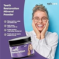 Vista 5 de Polvo mineral de restauración de dientes, blanqueamiento dental natural para la salud bucal dental polvo púrpura - eficaz en el fortalecimiento
