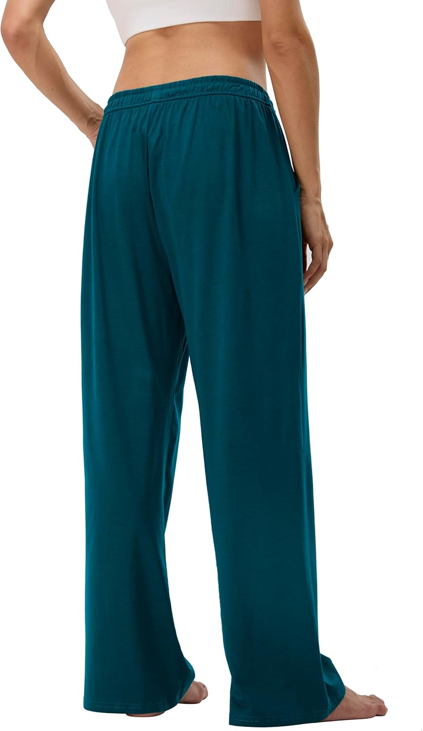 Women's Cotton Pajamas Pants Wide Leg Casual Modal Loose Fit Sleep Soft Comfort Flowy Lounge Pj Bottom with Pockets - Image 5