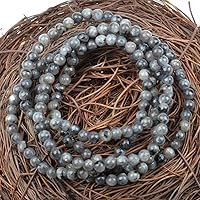 Vista 532 de MASSIVE BEADS Pulsera elástica de yoga hecha a mano con piedra natural, cristal curativo, energía, regalos para adultos unisex de 0.157 in, 0.236