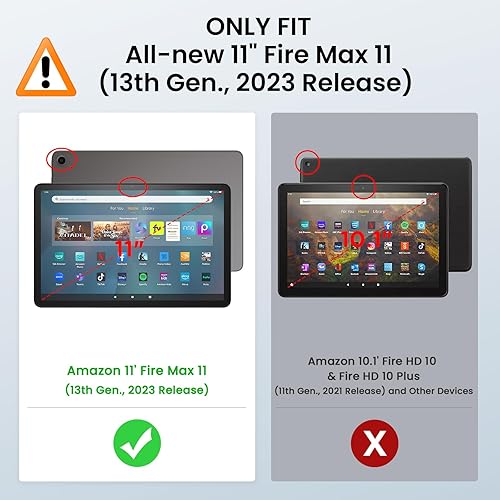 Miniatura 2 de MoKo Case Fits Tienda Kindle Fire Max 11 Tablet (13th Generation, 2023 Release) 11" - Slim PU Leather Trifold Stand Cover for Fire 11 Tablet Frosted