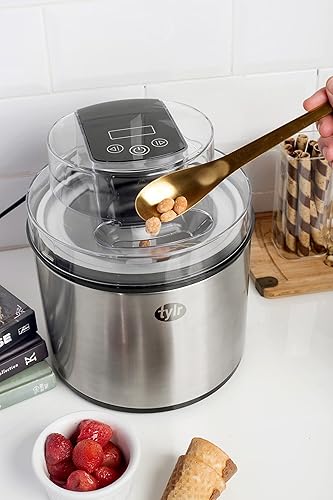 Miniatura 4 de Tylr Máquina para hacer helados de 2 cuartos de galón, sorbete, yogur, batidos, batidos y más, con programa One Touch en tan solo 20 minutos.