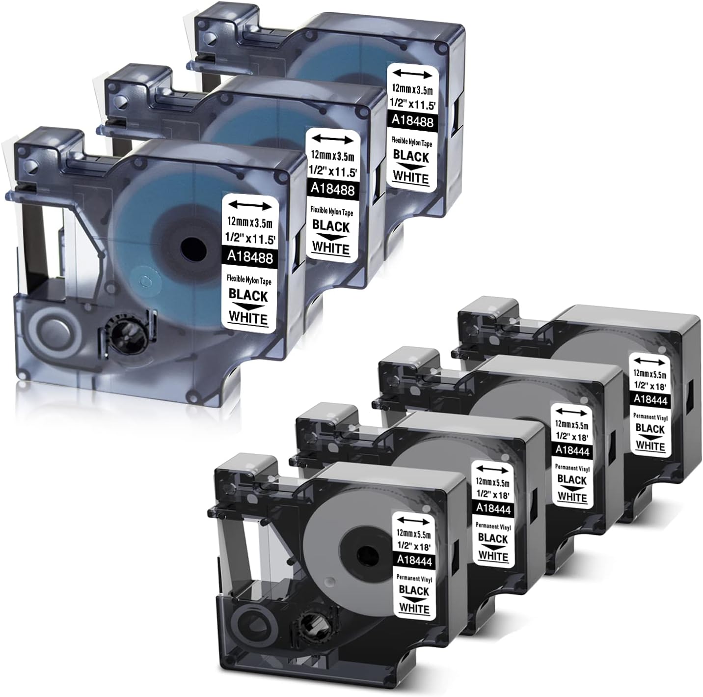 Replacement for Dymo 18444 18488 Work with Dymo Rhino 4200 5000 5200 6000 3000