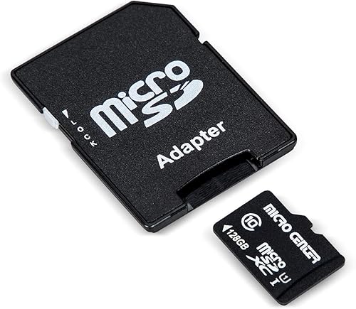 Miniatura 3 de Micro Center Tarjeta de memoria flash MicroSDXC Clase 10 de 128 GB con adaptador para almacenamiento de dispositivos móviles, teléfonos, tabletas