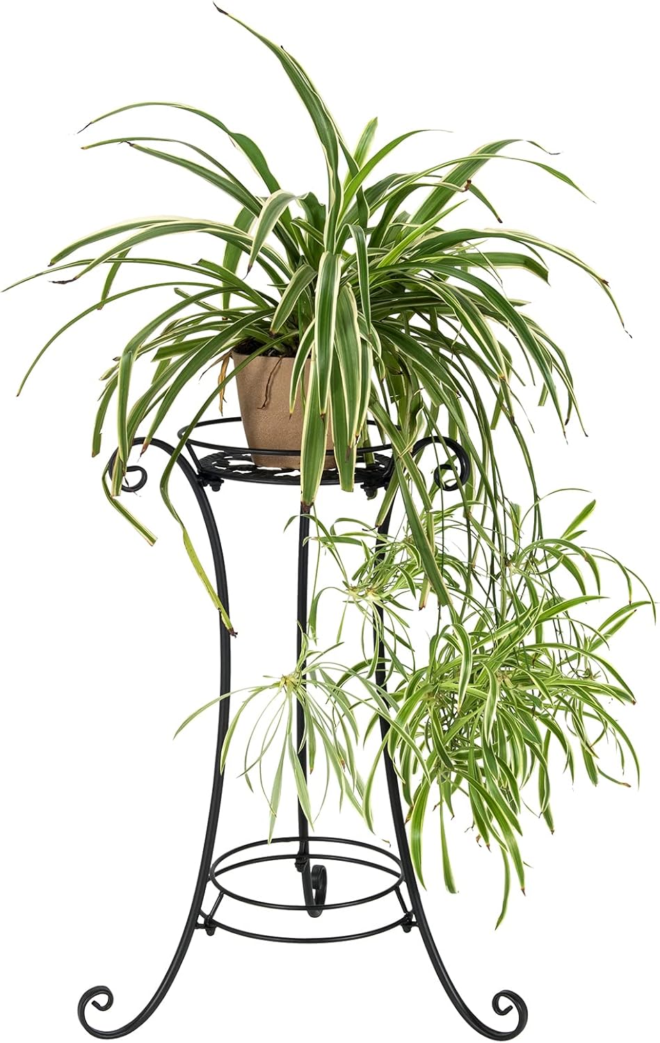 GiantexUK Metal Plant Stand, Modern Flower Pot Display Rack with