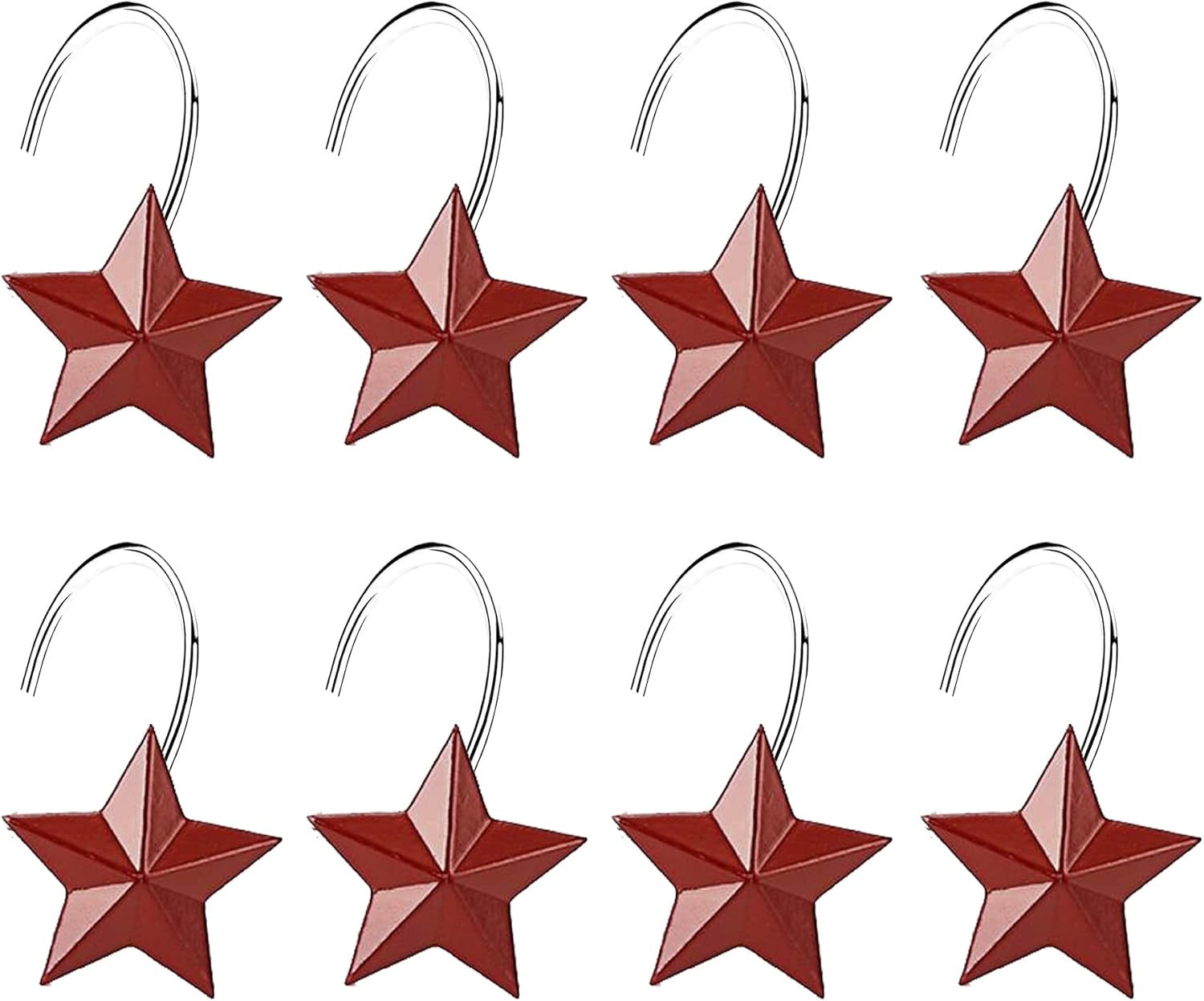 Home Chic Yang HCY 12Pcs Star Shower Curtain Hooks